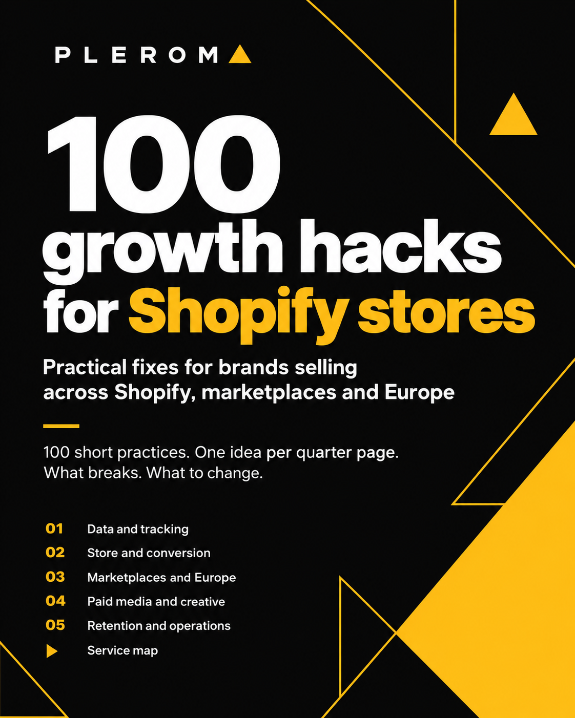 100 Growth Hacks for Shopify Stores