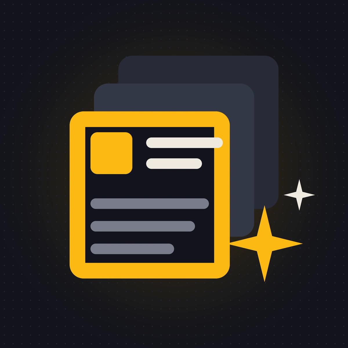 Illustration for the AI Listing Engine service: automated product listings for marketplaces.