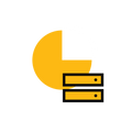 A large pie chart beside two server units for analytics and server-side tracking.