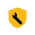 A protective shield containing a spanner for ongoing store maintenance.