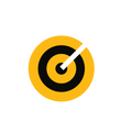 A clear target with a directional arrow for market strategy.